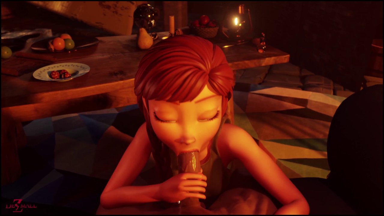 The Queen's Secret： Anna - Frozen Anna sucks dicks and gets ass fucked (1).mp4