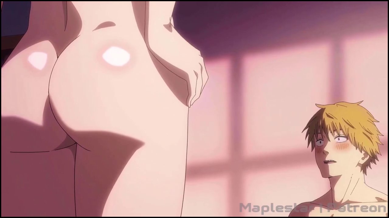 Chainsaw Man Denji gets his cock ridden by busty anime babe Makima (1).mp4