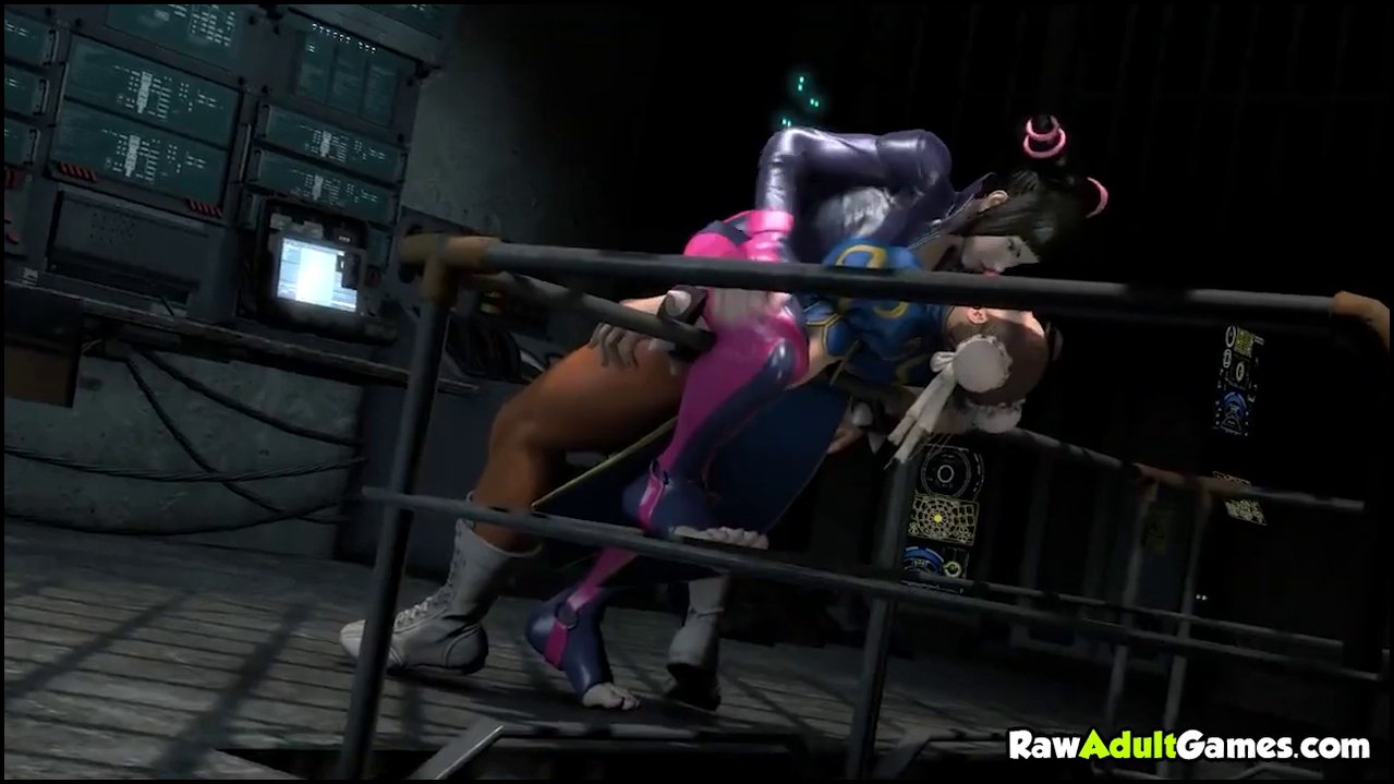 3D street fighter Chun Li loses a match and then gets strapon fucked (1).mp4