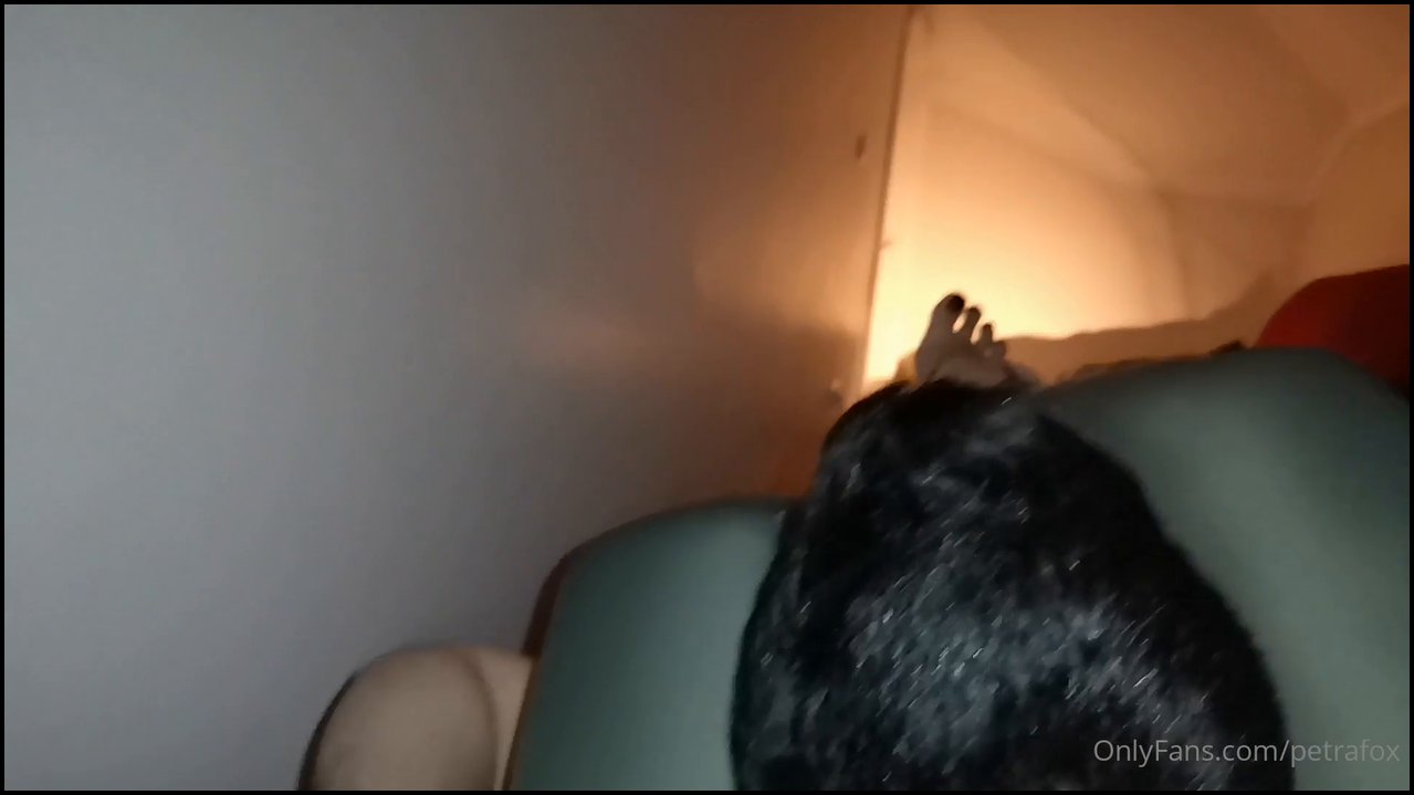 Footjob for him