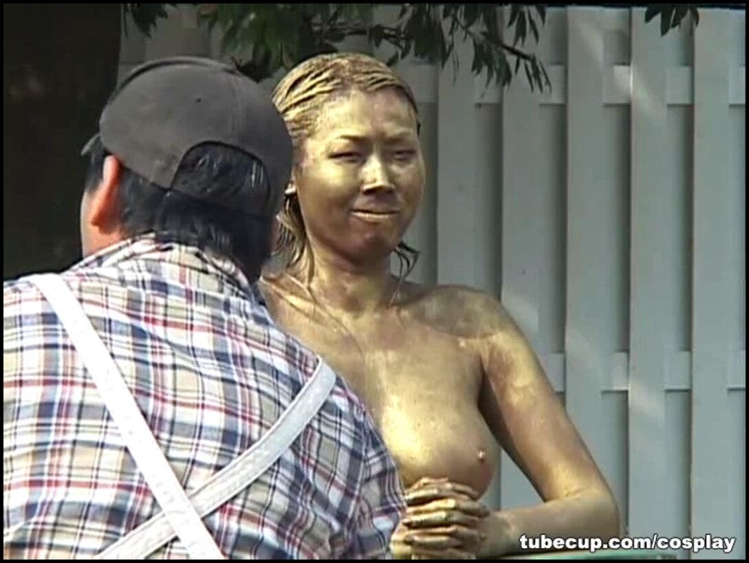 Public Painted Statue Fuck By Random People