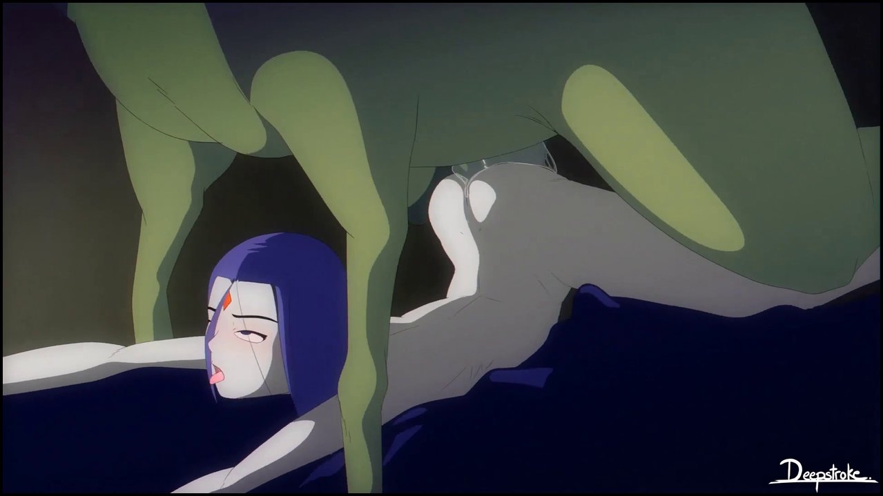 Teen Titans Beast Boy double penetratres Raven with tentacles and big dicks (1).mp4