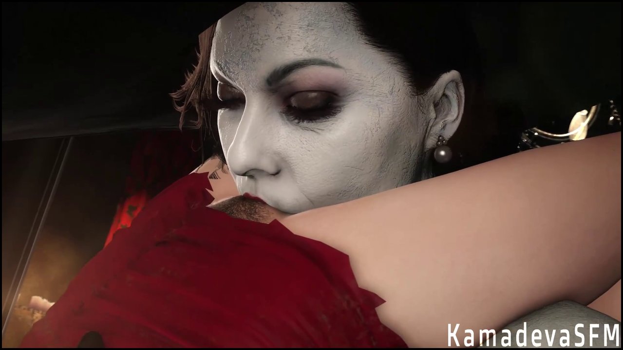 Resident Evil Second Maiden - Lady Dimitrescu licks Ada Wong's wet pussy (1).mp4