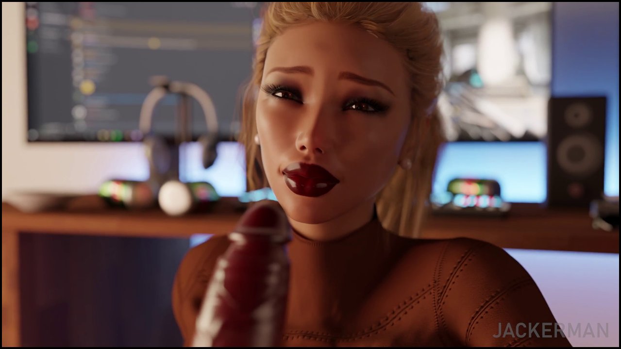 Southern Hospitality - Curvy 3D mom deepthroats son's dick under the table (1).mp4