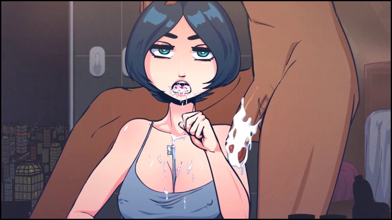 Time Stopped Brush - Short haired girl gets face fucked when time is stopped (1).mp4