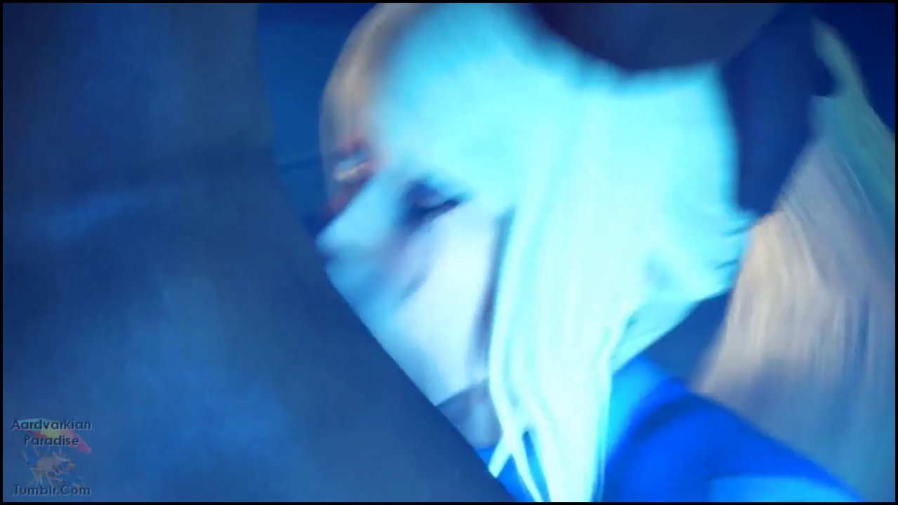 Phazon Experiment - Samus Aran deepthroats and swallows a load (1).mp4