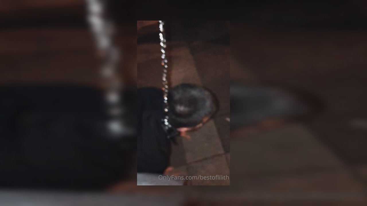 Night walk with my public slave-dog - Video İzle