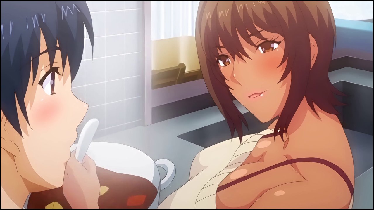 Mom's Friend Caught Me Stroking Myself - Busty hentai milf gets bent over the si.mp4