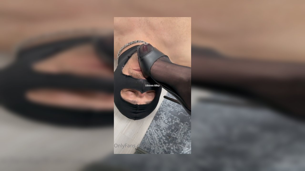 Penis crushed Nd busting under my heels