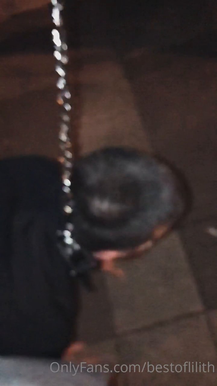 Night walk with my public slave-dog - Video İzle