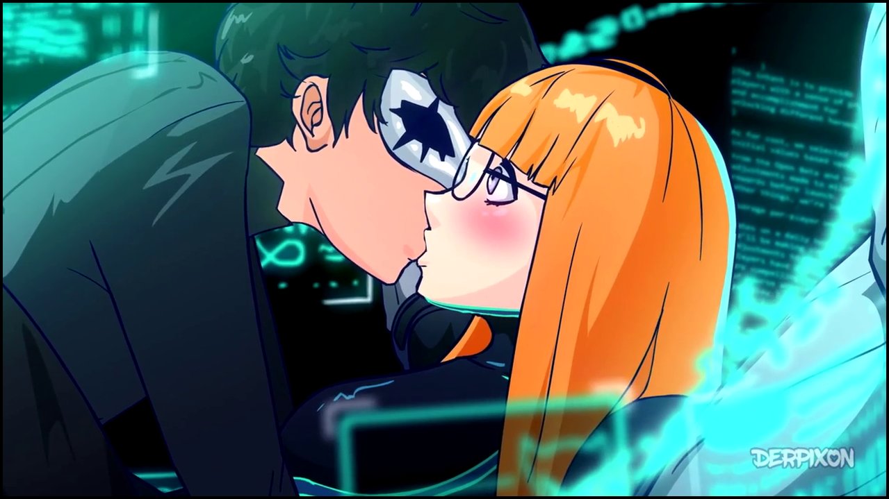 Persona 5 HeartSwitch - Nerdy gamer girl banged hard while playing VR game - car.mp4