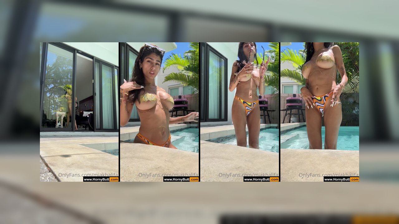Mia Khalifa Sexy Pool Dance – Onlyfans Watch Her Hot Moves!