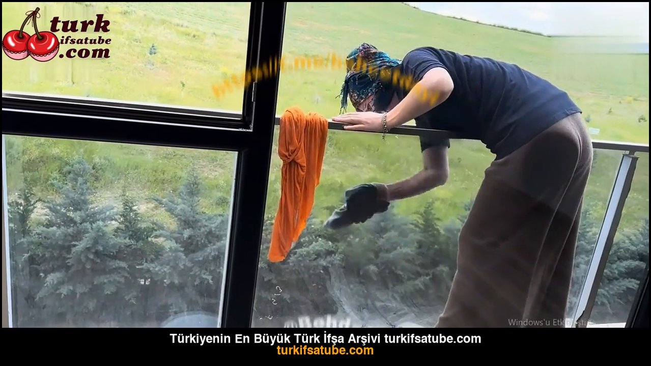 Fatma ile her telden ifşa Yeni evinin camlarını sildi - Video İzle.mp4