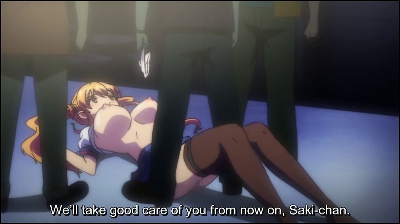 Loss of Virginity 3 - Horny hentai teen masturbates in public and gets gangbange.mp4