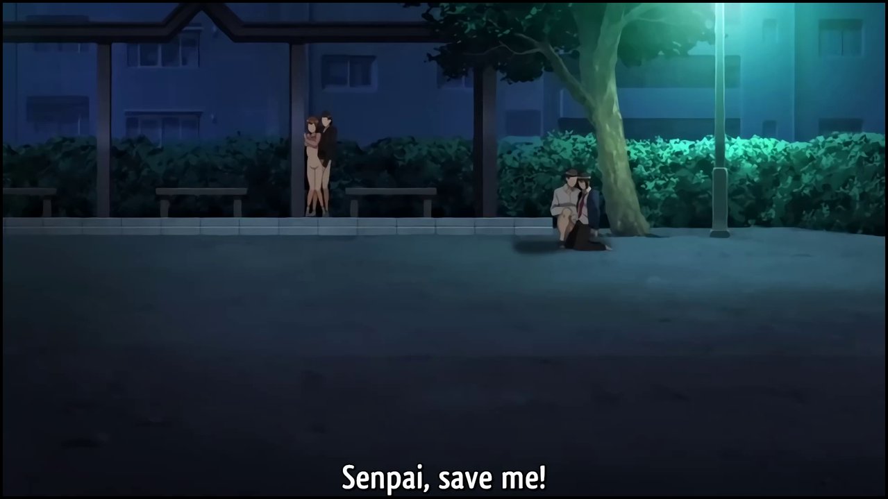 You Belong to Me 2 - Pervy hentai teen girl has outdoor threesome while cuck wat.mp4