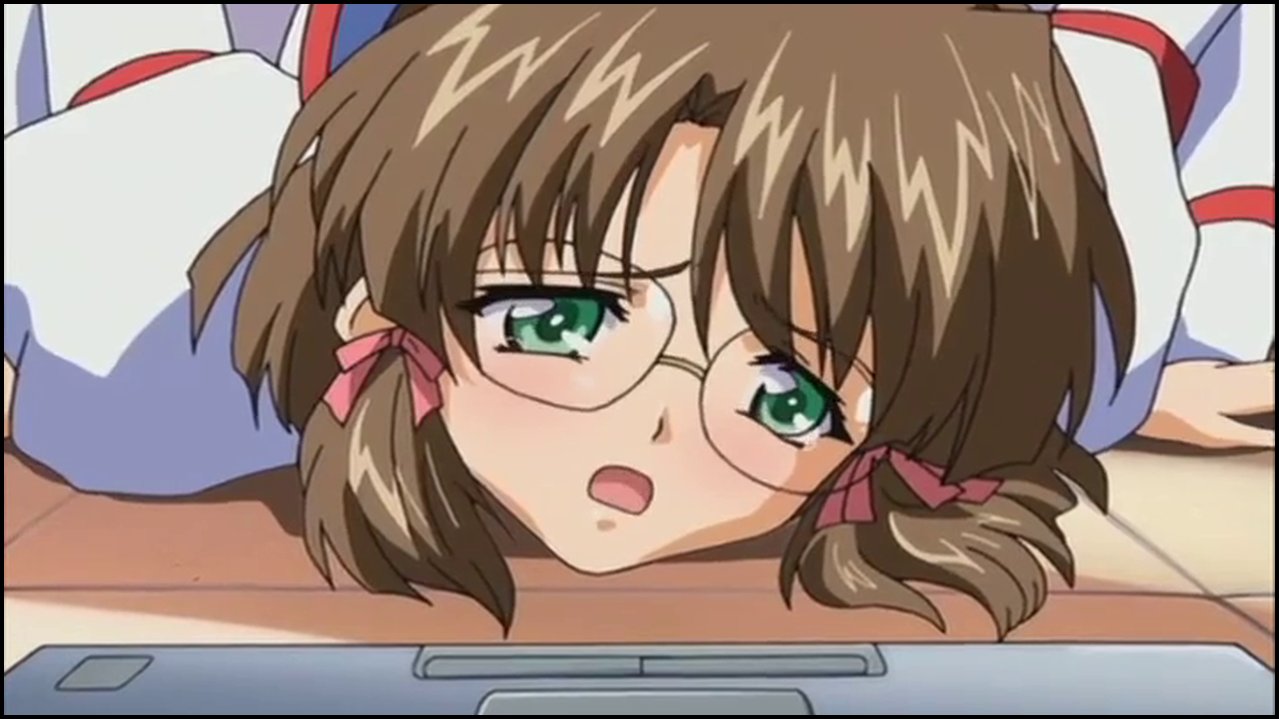 True Blue Gaiden - Cute hentai teen is blackmailed by ugly dork for pussy lickin.mp4