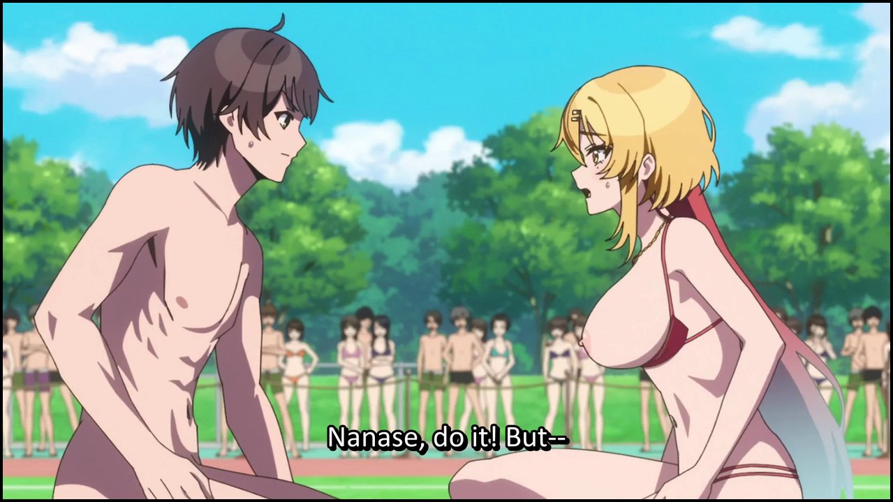 Nukitashi 4 (ecchi anime) - Virgin with chastity belt sticks a dildo up his anim.mp4